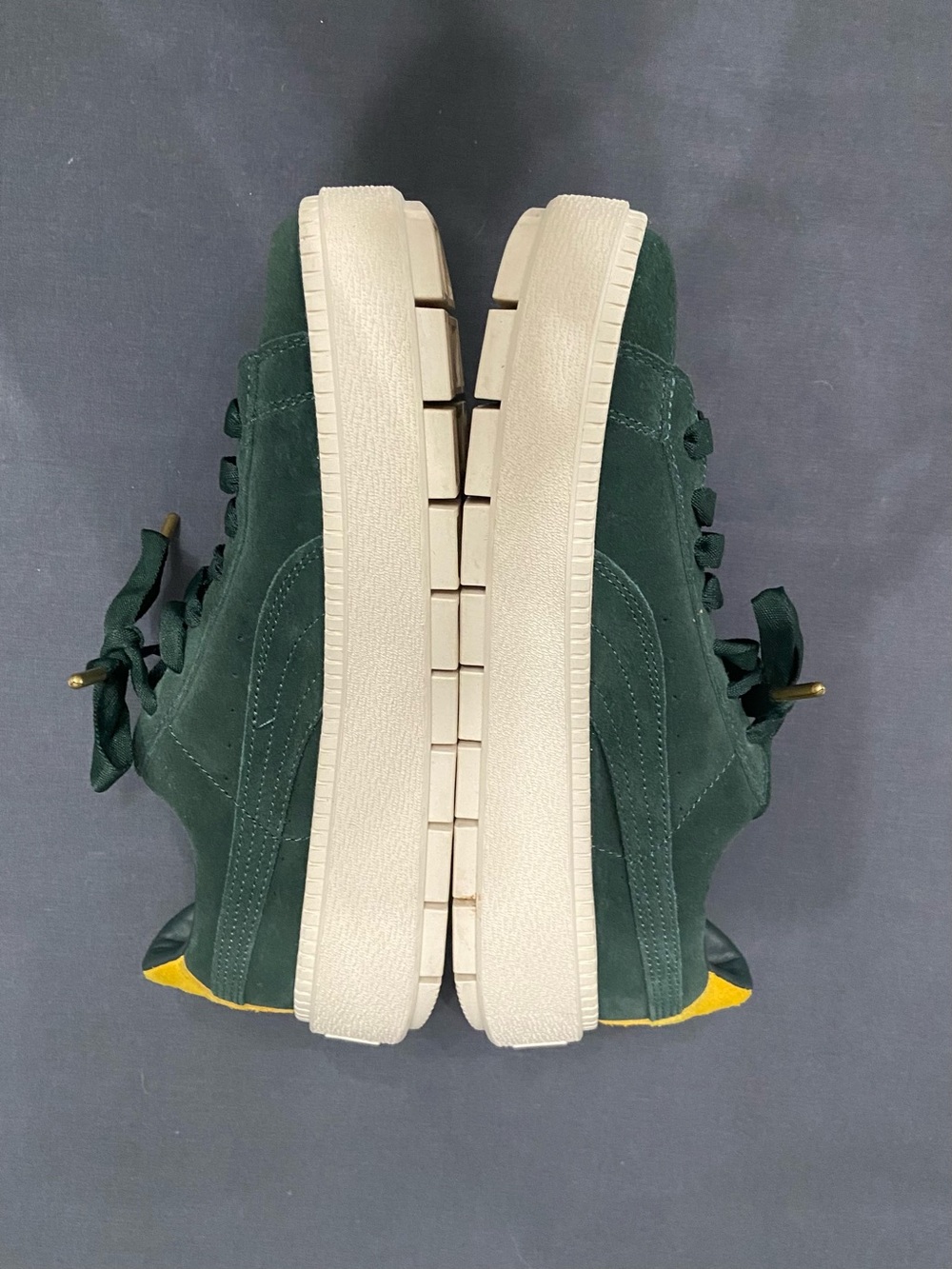 PUMA Platform Suede Trace Bold Womens Sneaker Shoes Scarab-Lemon Skater 10 - Picture 11 of 17